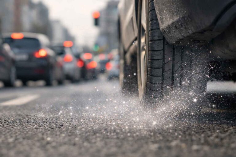 Les microplastiques dans les pneus, l'alarme invisible que l'on souffle chaque jour en ville