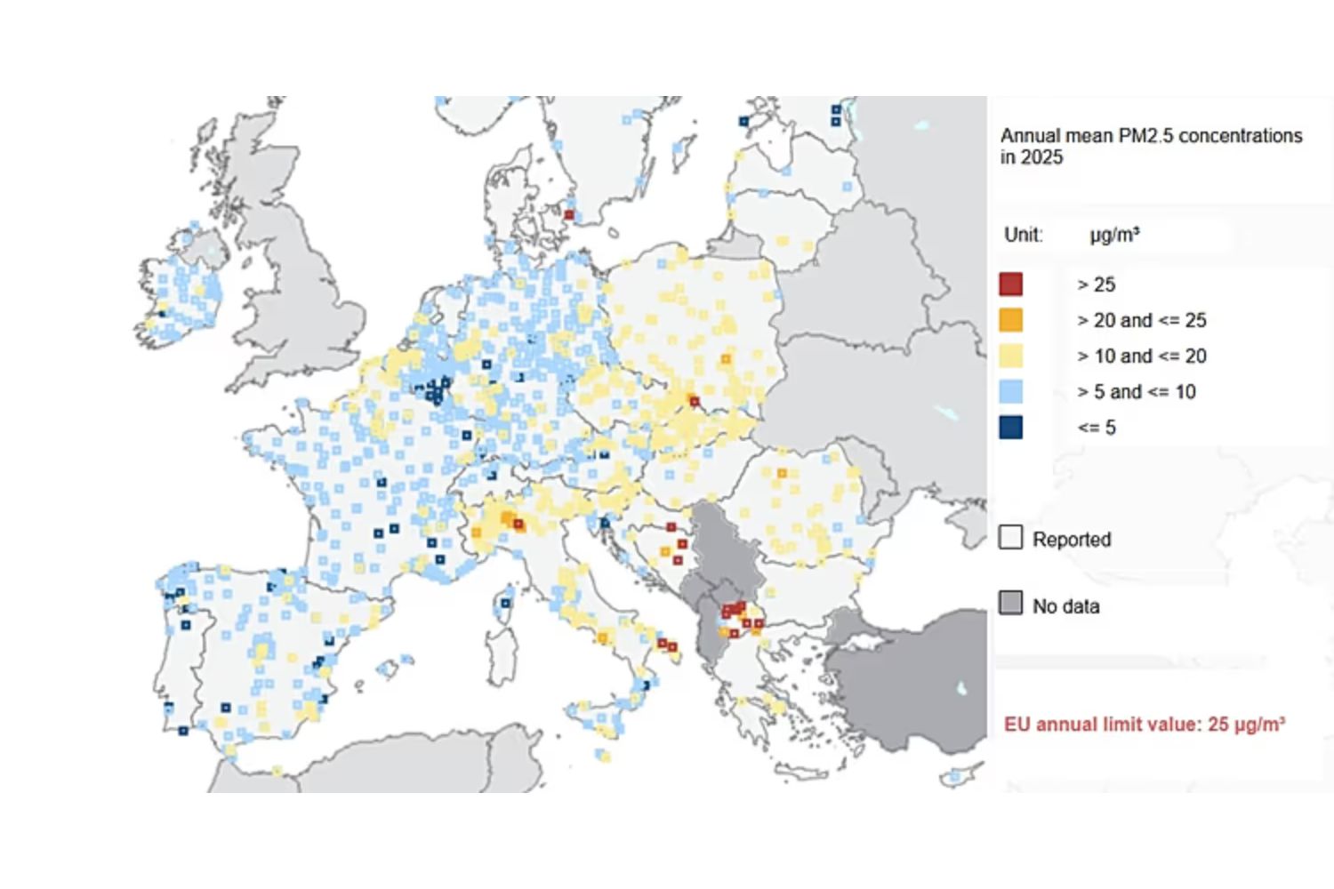 Un air qui tue : l'Italie arrive en tête des pays européens pour la pollution aux PM2,5 (et deux municipalités du sud détiennent le record)