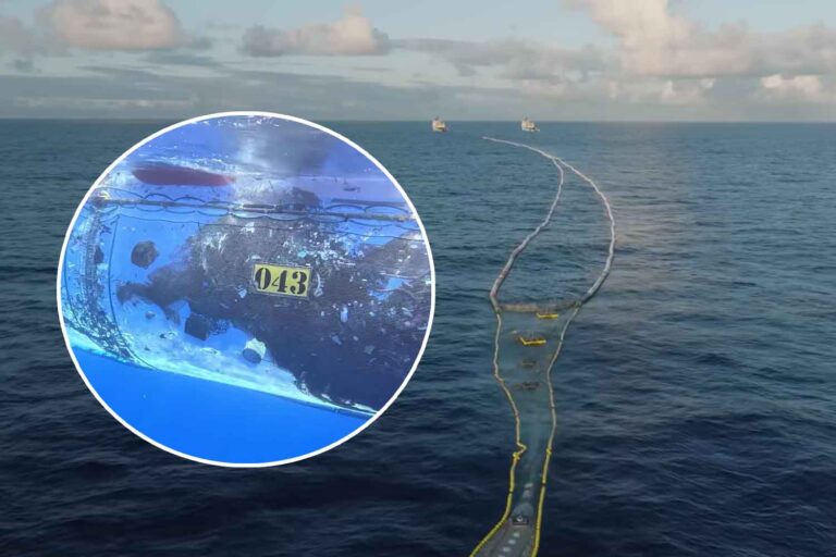 Le récif flottant qui collecte le plastique dans le Pacifique comme côte artificielle