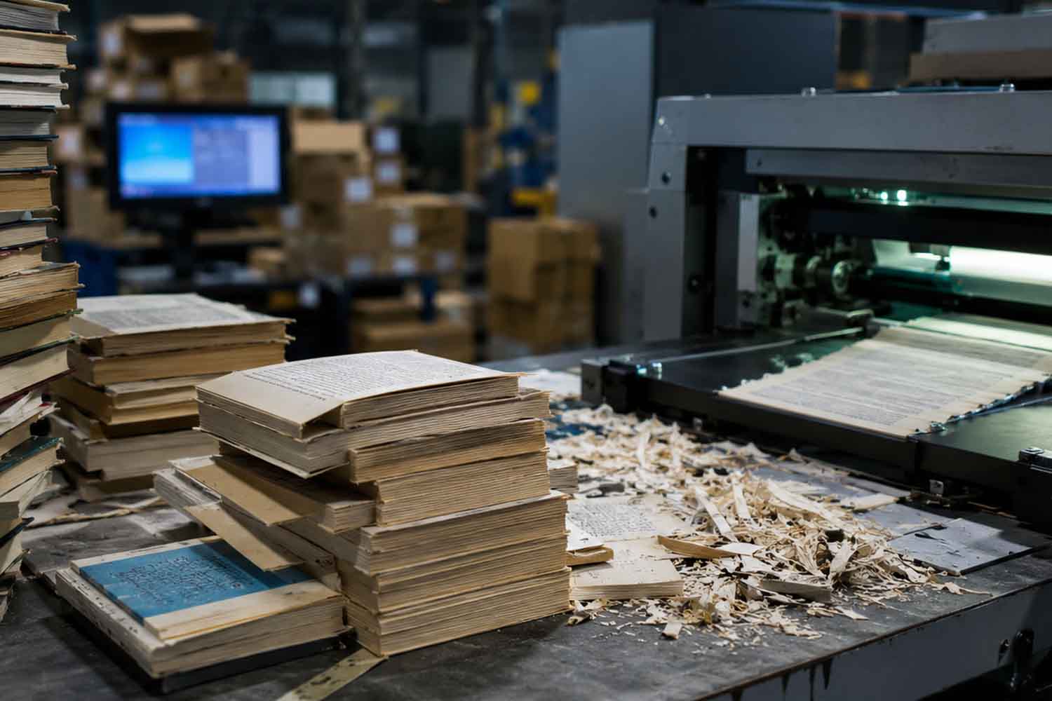 libri distrutti per alimentare Claude