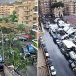 Une tornade frappe Rome, déracinant des arbres et dévastant des voitures et un marché local : images de la catastrophe