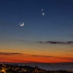 Regardez Vénus et Jupiter se rapprocher après le coucher du soleil pour former un triple alignement avec la Lune en juin (notez les dates !)