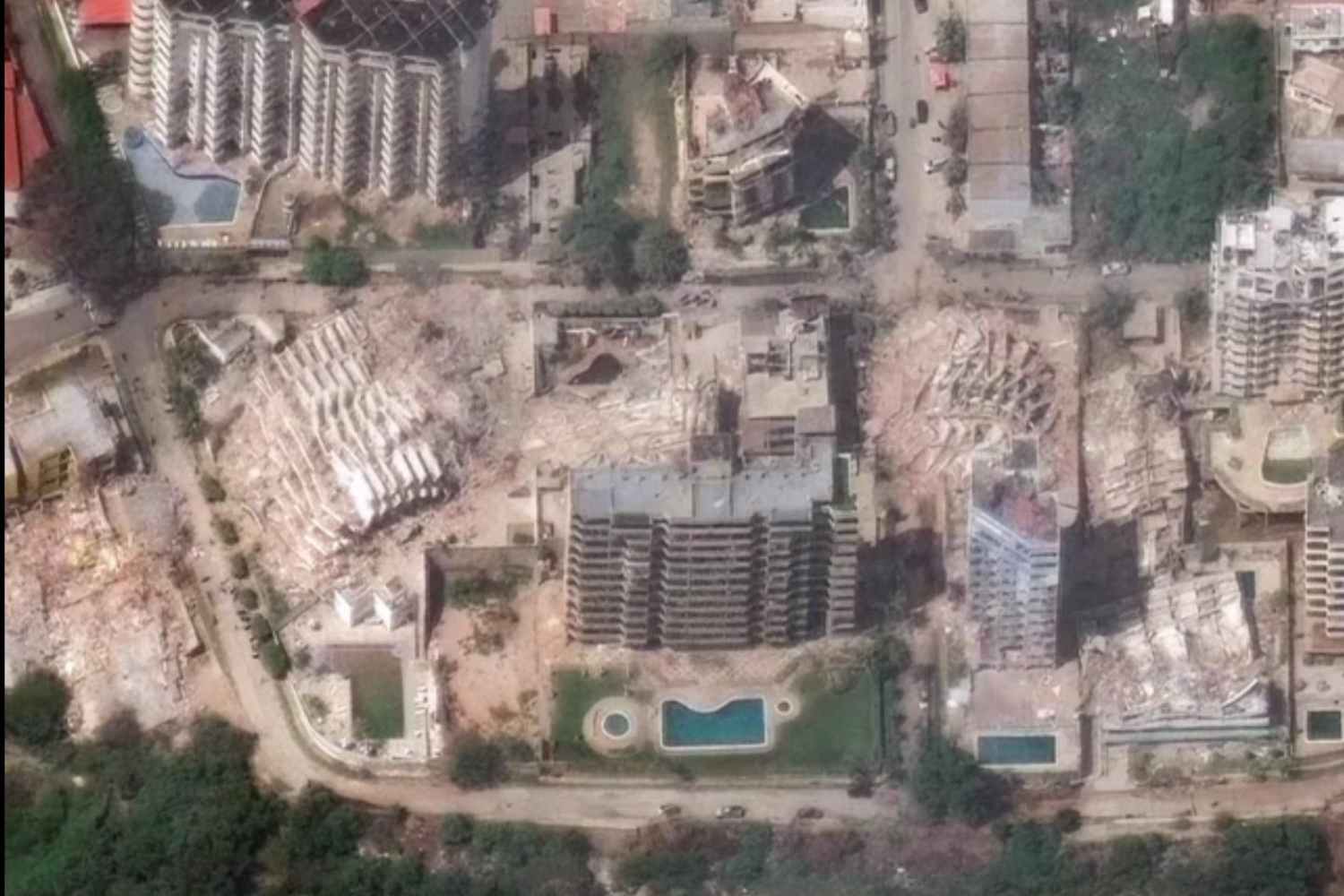 Images satellite du tremblement de terre au Venezuela