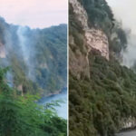 La foudre frappe une forêt dans la région de Varèse, incendiant plus d'un hectare de végétation : les pompiers bravent le vent pour éteindre les flammes