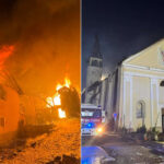 Enfer du feu dans le Val di Sole : un immense incendie détruit des maisons, une grange et le toit de l'église de Vermiglio