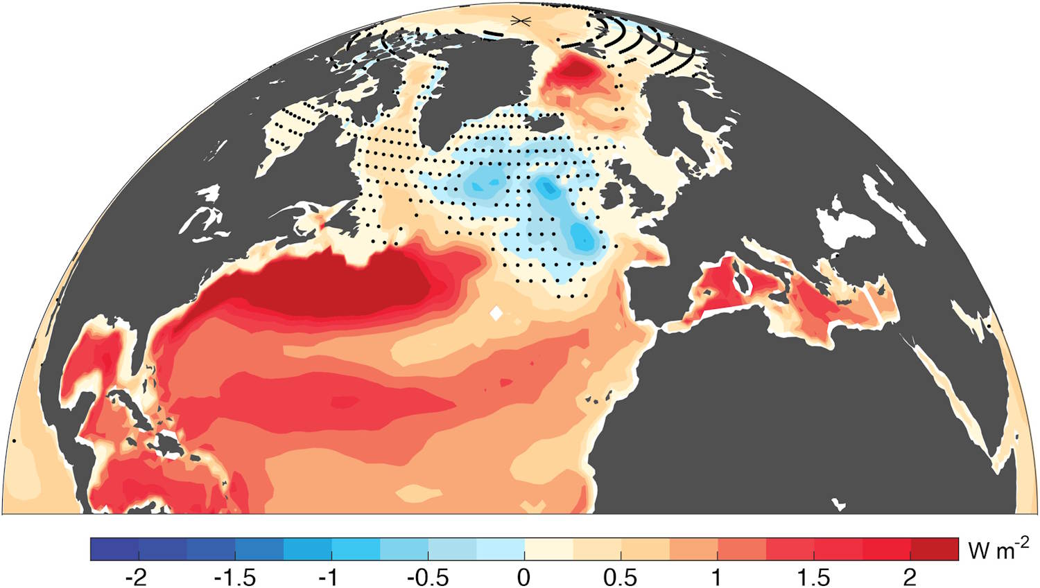 point froid affaiblissant les courants océaniques