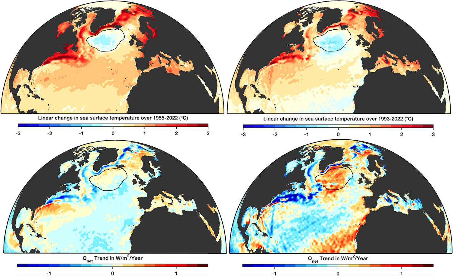 point froid affaiblissant les courants océaniques