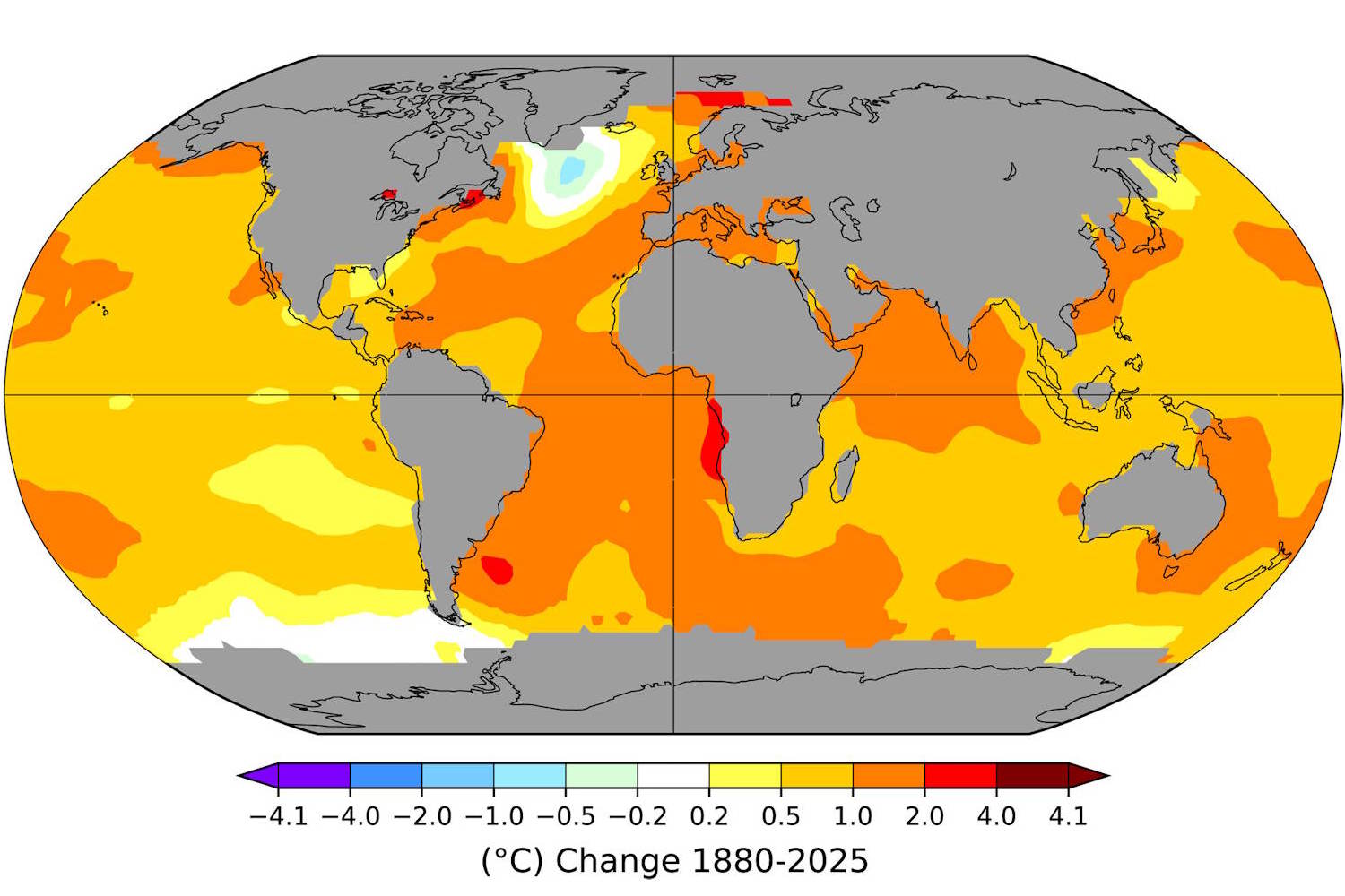 macchia fredda indebolimento correnti oceaniche