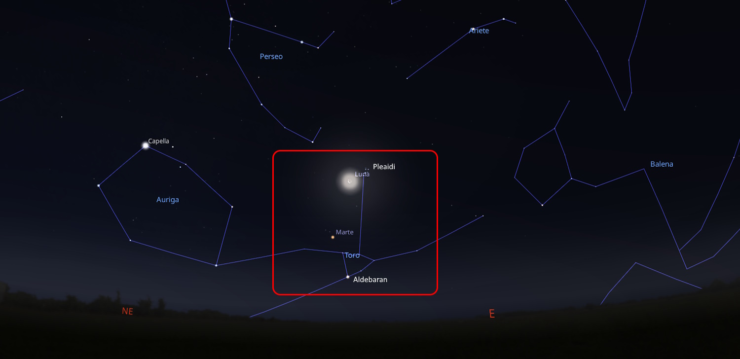 baiser lune mars immergé dans les pléiades