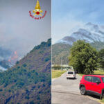 Les montagnes de la vallée de l'Ossola brûlent depuis 9 jours, 120 personnes évacuées à cause de l'air irrespirable : 600 hectares de forêt en feu