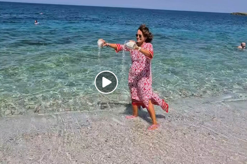 40 kilos de sable sont revenus sur la plage d'Is Arustas, un geste de respect envers une région splendide