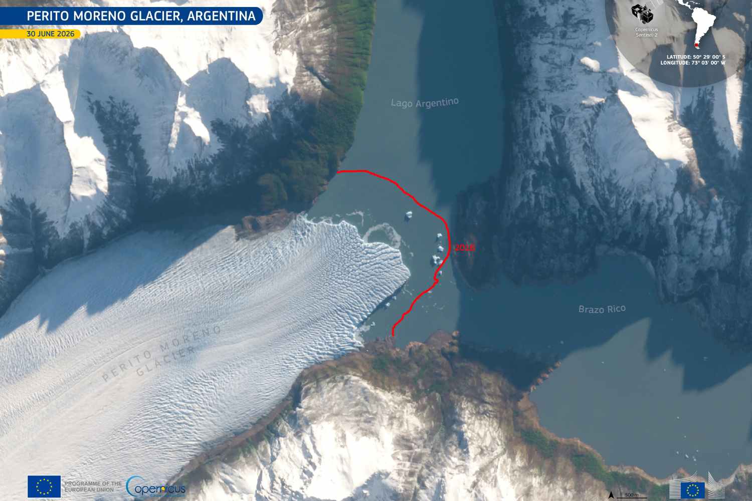 Le glacier symbole de la Patagonie ne résiste plus : regardez comment le géant Perito Moreno recule