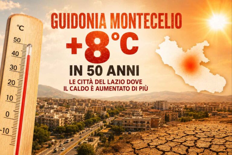 Ce sont les communes du Latium où il fait le plus chaud et où les températures ont le plus augmenté au cours des 50 dernières années.