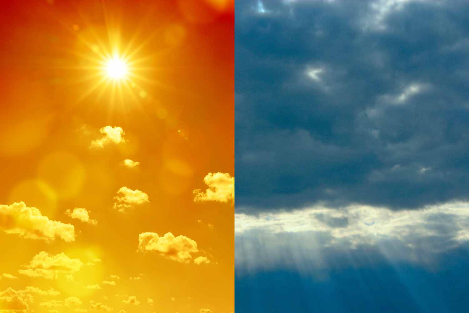 sole e maltempo
