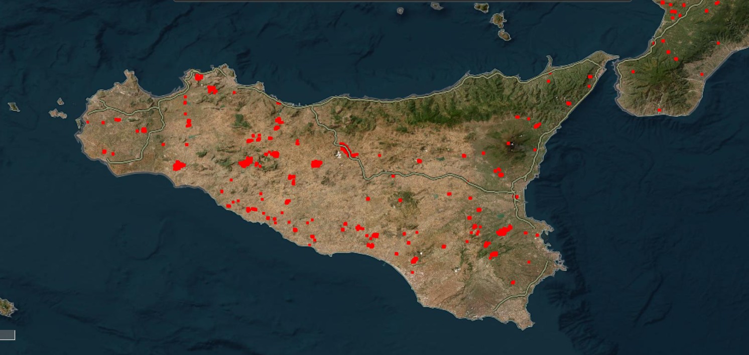 Incendies en Sicile juillet 2026