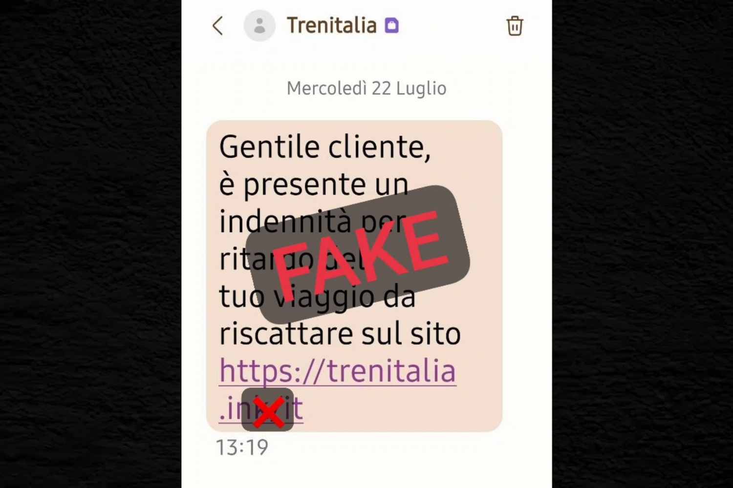 trenitalia fake