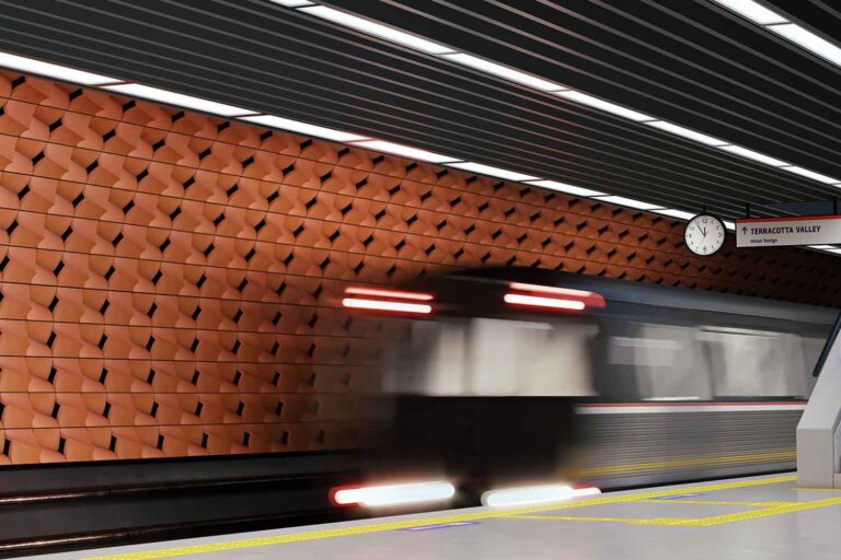 Et si on rafraîchissait les stations de métro avec des carreaux de terre cuite ?