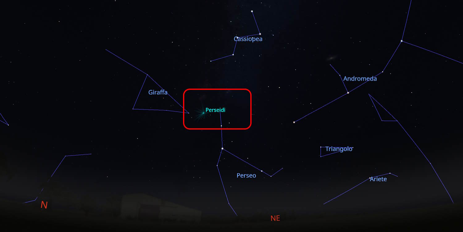 Étoiles filantes des Perséides août 2026