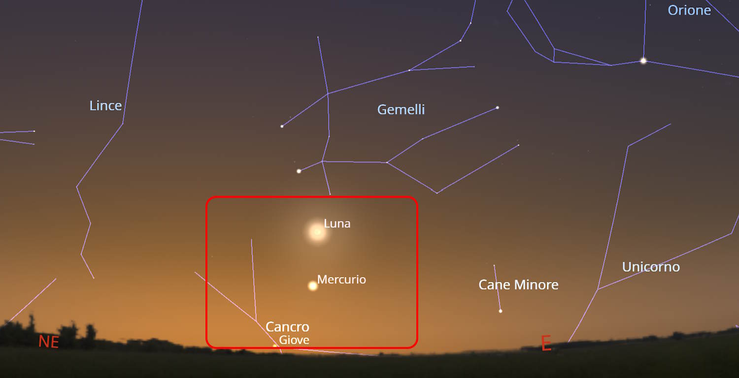tris lune céleste mercure jupiter