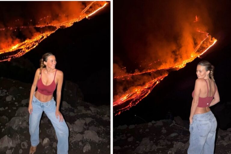 Diletta Leotta pose sur l'Etna en éruption et suscite la polémique (mais le vrai problème va bien au-delà des photos)
