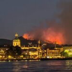 Grand incendie à Monte Goi, près de Côme : 50 personnes évacuées et air irrespirable sur le lac