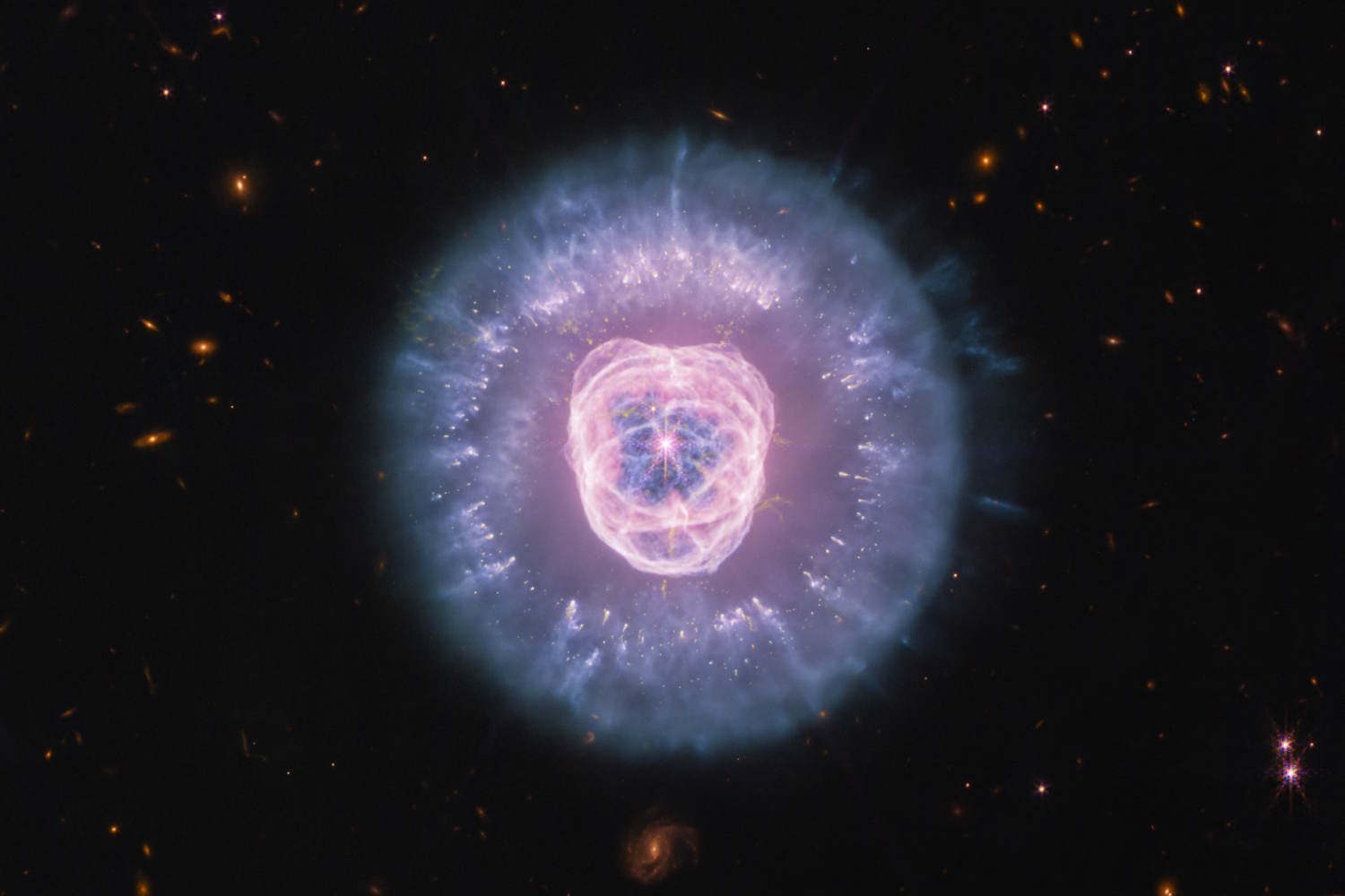 nebulosa leone immagini telescopio webb