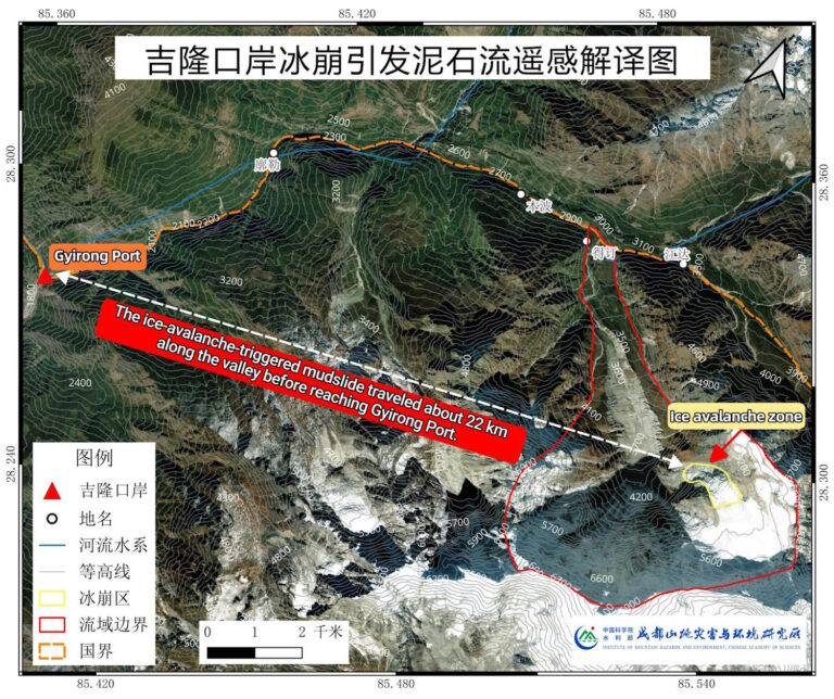 Catastrophe au Népal, un nouveau glissement de terrain a créé un lac de barrage, les sauveteurs ont été évacués