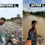 Ce garçon indien nettoie lui-même la rivière de sa ville, la débarrassant du plastique : les résultats sont impressionnants