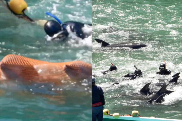 La cruelle chasse aux dauphins dans la baie de Taiji a commencé : les eaux du Japon sont à nouveau tachées de sang