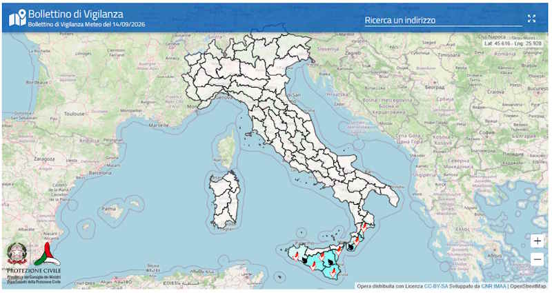 carte de la protection civile