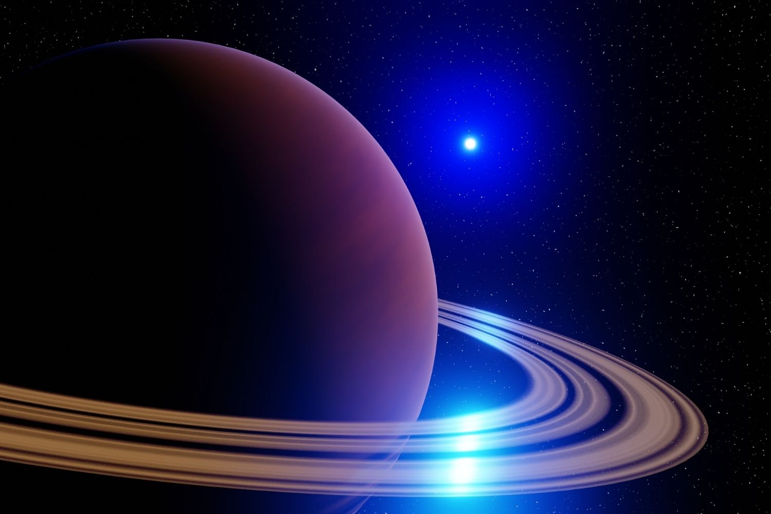 bacio luna saturno