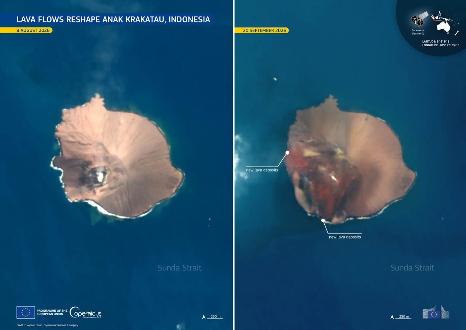 Indonésie : éruption volcanique sur deux nouvelles îles