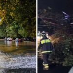 Rome sous l'eau après la tempête : les métros inondés, les arbres abattus et les gens coincés dans les voitures