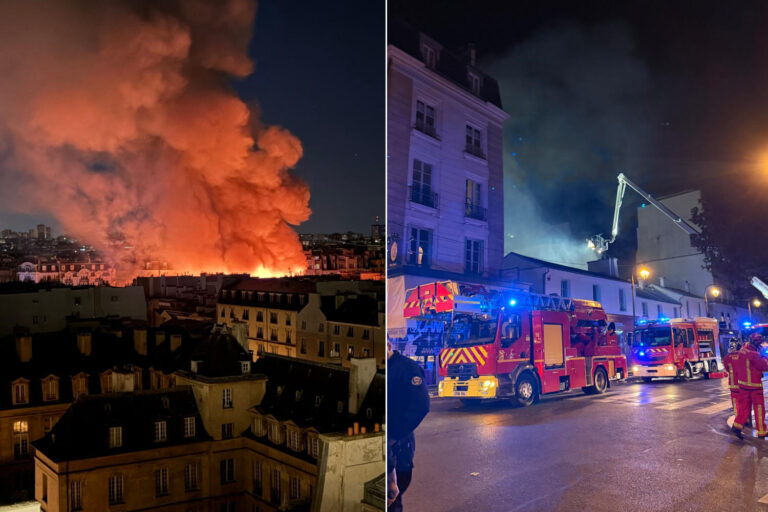 Un incendie massif détruit le marché des Enfants Rouges, le plus ancien marché couvert de Paris : « il ne reste plus rien »