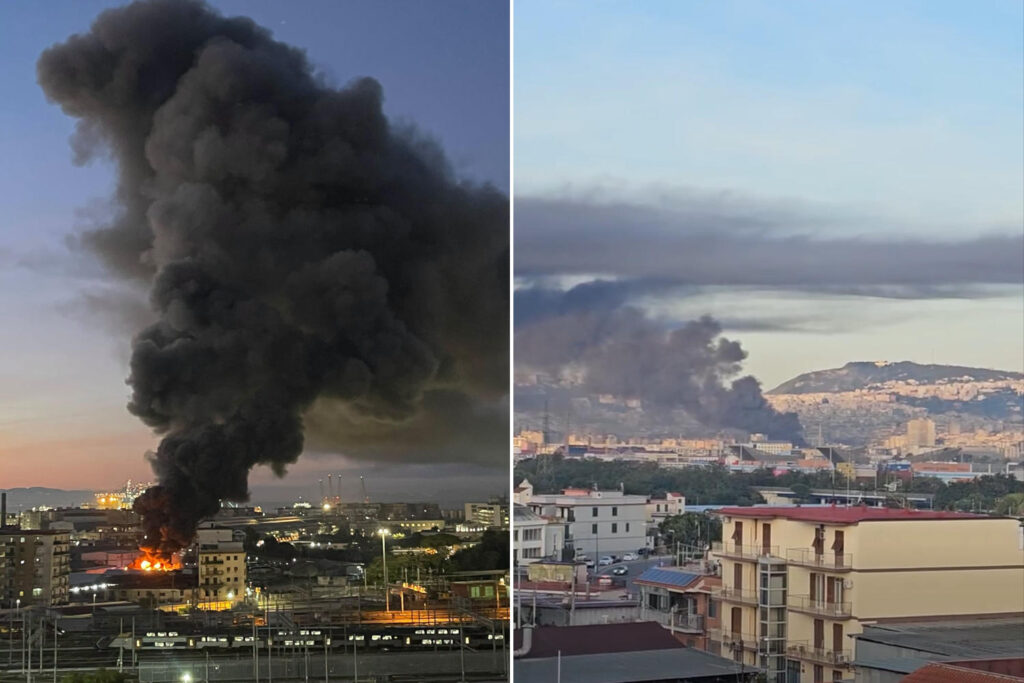 Incendio Napoli