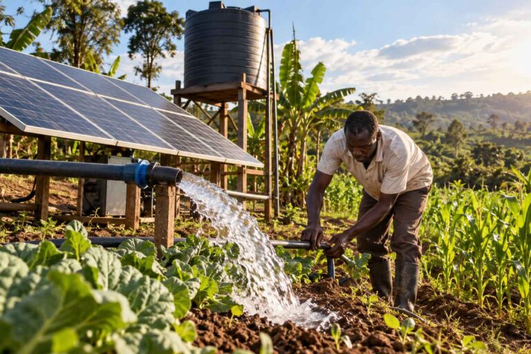 Café, maïs et légumes même en période de sécheresse : voici comment 150 agriculteurs ougandais ont réussi à utiliser le soleil pour irriguer leurs cultures