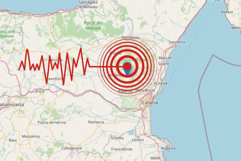 Séisme de magnitude 3,8 dans la région de Catane : écoles évacuées en raison de la secousse (ressentie dans toute la province)
