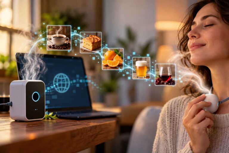 Du café au gâteau, les odeurs peuvent désormais également être transmises à distance via Internet grâce à l'IA