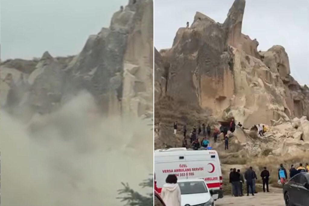 crollo camini delle fate cappadocia