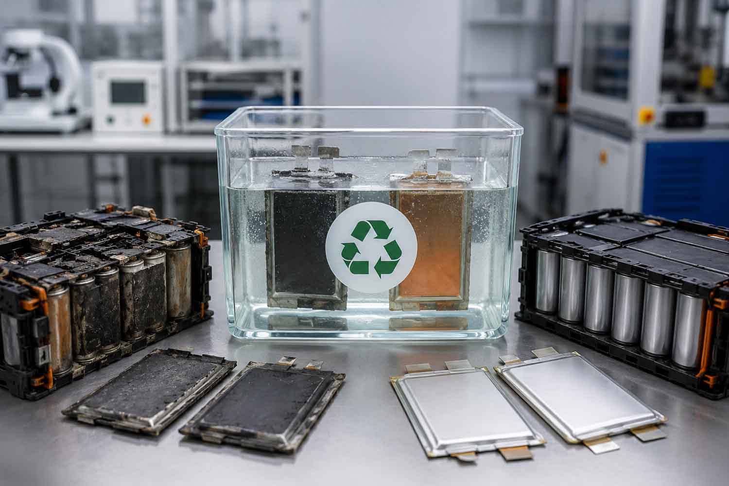 batterie al litio riciclate